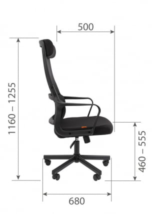 Кресло руководителя Чаирман 590 ткань/сетка Серый / Chairman_4