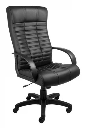Кресло АВ 104 (Аналог Атлант) кож/зам черный / AV_0