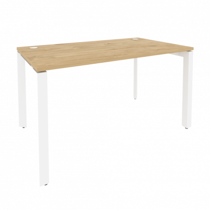 Стол рабочий на П-образном м/к ОНИКС О.МП-СП-3.8 Тиквуд Светлый/Белый / ONIX O.MP-SP-3.8_0