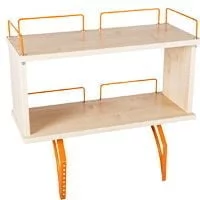 Полка задняя двухъярусная Полка_зз 1/600 (Полка_зз 7/600) Яблоня Оранжевый / Polka_zz (Polka_zz_0