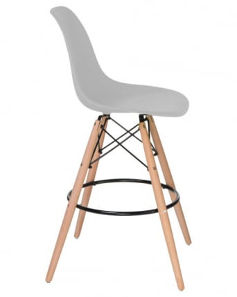 Стул барный ДОБРИН ДСВ БАР (ножки светлый бук, цвет сиденья светло-серый (ГР-01)) 2 шт / DOBRIN DSW BAR (GR-01))_3