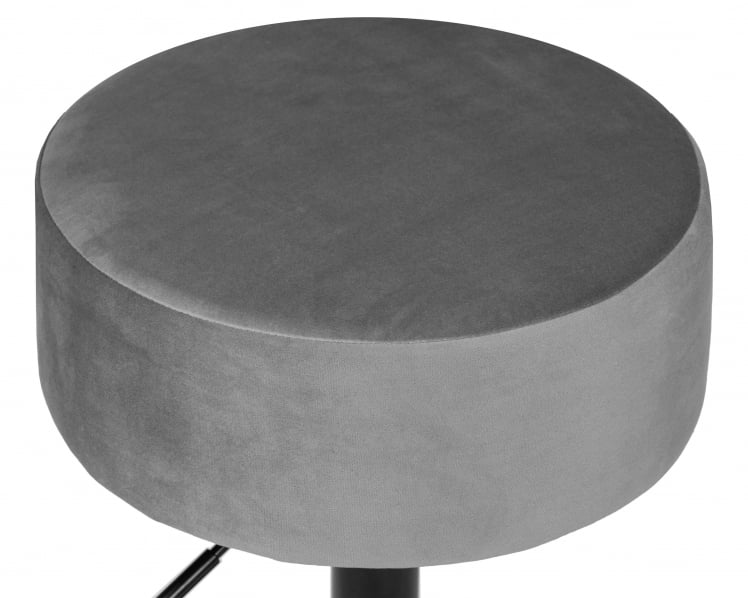 Пуф ДОБРИН ДЭННИ БЛАCК (серый велюр (МДЖ9-75)) / DOBRIN DANNY BLACK (MJ9-75))_1
