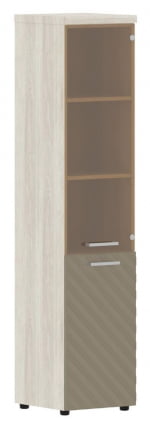 Шкаф колонка комбинированная с топом (правый) Торр ЛУКС ТЛХC 42.2 Р Сосна Эдмонд Капучино / Torr LUX TLHC R_0