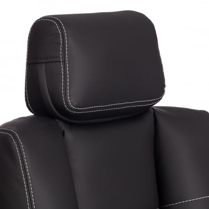 Кресло ОКСФОРД хром кож/зам, черный, 36-6 / OXFORD_8