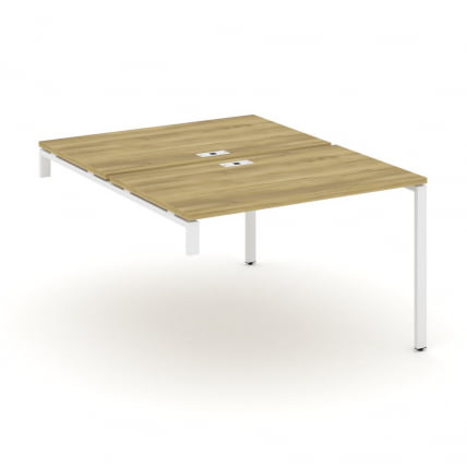 Двойной стол-надставка на опорную тумбу CОНCЕПТ CН.ДСН-002 Дуб Винченцо Белый / CONCEPT CN.DSN-002_0