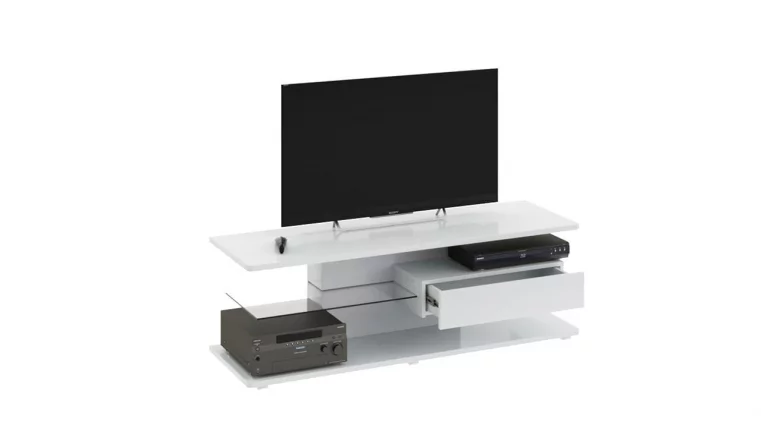 Тумба ТВ тип 1 Диамонд Белый глянец / Diamond_1