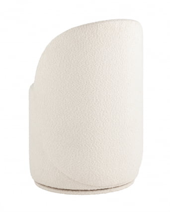 Пуф Лореен вращающийся букле Белый / Loreen_5