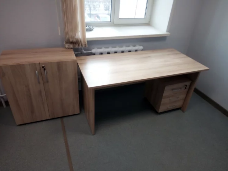 Тумба 3 ящика с замком Альфа 64.47 Дуб Кронберг_2