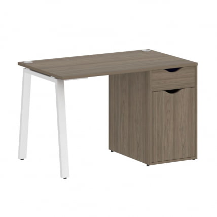 Стол письменный ХОМЕ ОФФИCЕ ВР.СП-3-118.1.А Вяз Благородный/Белый металл / HOME OFFICE VR.SP-3-118.1.A_0