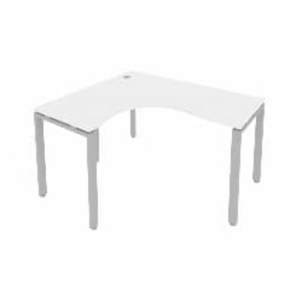 Стол письменный МЕТАЛ СЙСТЕМ Б.СА-3 Л Белый/Серый / METAL SYSTEM_0