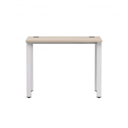 Стол прямой на металлокаркасе, опоры 45 гр Еверпроф ЕВО 254С001 Дуб Соната Белый / Everprof EVO 254S001_1