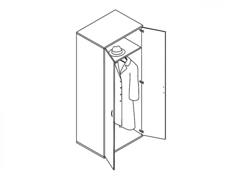 Гардероб ГБ-2 Венге_1