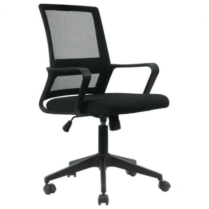 Кресло Басиc CХ-698 сетка/ткань ТВ черное / Basic CH-698 TW_0