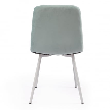 Стул CХИЛЛЙ МАКС Велюр/металл , 45 х 54 х 90 см , бирюзовый 20/белый / CHILLY MAX_3