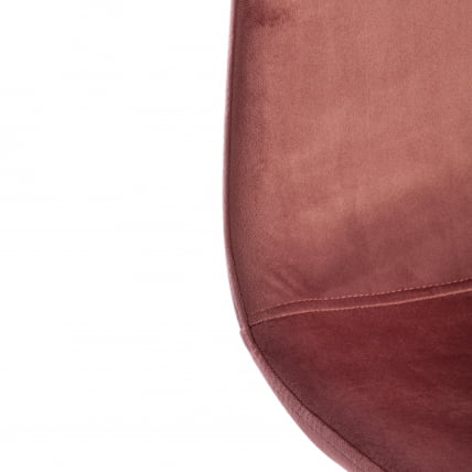 Стул БРЕЕЗЕ (мод. 4724) вельвет/металл, 44 х 53 х 87 см, Корал (коралловый) ХЛР44 / белый / BREEZE (mod. Coral HLR44_7