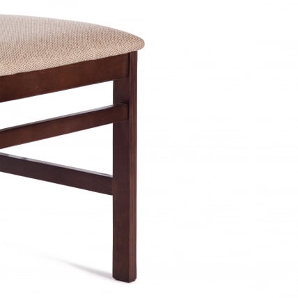 Стул РОСАРИО Многослойная фанера, 39 х 39 х 99 см, Каппучино, ткань бежевая (Форд Виллиам 7) / ROSARIO Cappuchino, (Ford William_7