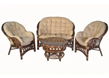 Комплект Черчилль/Рузвельт/Кобана с 2х местным диваном Черчилле5 орех матовый / Cherchille5_0