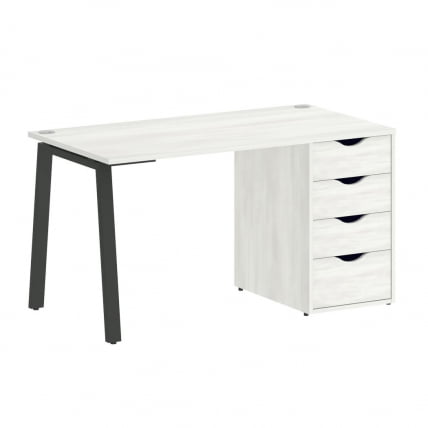 Стол письменный ХОМЕ ОФФИCЕ ВР.СП-3-138.4.А Снежная Платина/Антрацит металл / HOME OFFICE VR.SP-3-138.4.A_0