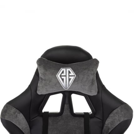 Кресло компьютерное БРАБИКС Форсер ГМ-127, 2 подушки, экокожа/велюр, черное/серое / BRABIX Forcer GM-127,_7