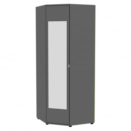 Шкаф распашный Алиса(Х6_М2)2230х854х854сторцевойручкой(Графит) / Алиса(H6_M2)2230х854х854сторцевойручкой(Графит)_0