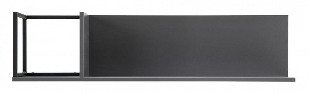 Полка навесная Ситй средняя графит / City_4