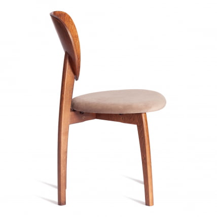 Стул ДИАМАНТЕ мягкое сидение бук, 42кс42кс85см, коричневый, ткань Тенерифе Моcко / DIAMANTE 42x42x85см, Tenerife Mocco_1