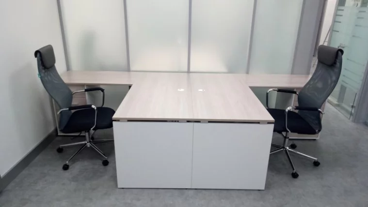 Тумба приставная Дека 9.05.10 Дуб Сантана светлый/Белый / Deka_4