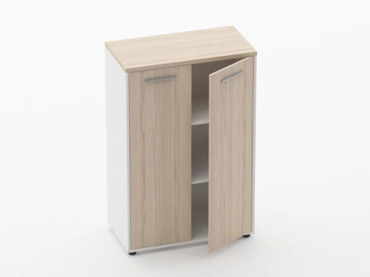 Шкаф 2 широкий закрытый Дека 10.12.131 Туя/Белый / Deka_1