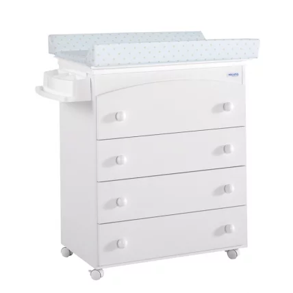 Комод пеленальный Микуна Б-970 Вхите Беиге Дотс / Micuna B-970 White Beige Dots_0