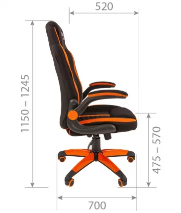 Кресло геймерское CХАИРМАН ДРАЙВ (ГАМЕ) 19 Красный-черный / CHAIRMAN (GAME)_4