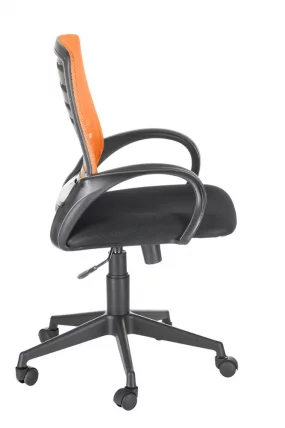 Кресло Ирис люкс ТВ Черный-оранжевый / TW_1