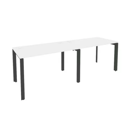Рабочая станция на П-образном м/к ОНИКС О.МП-РС-2.2.7 Белый Бриллиант/Антрацит / ONIX O.MP-RS-2.2.7_0