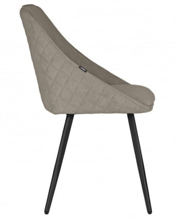 Стул обеденный ДОБРИН СТЕЛЛА (ЭМАЛЬ ЧЕРНЫЙ МУАР велюр Катаниа Кокоа) / DOBRIN STELLA Catania Cocoa)_5