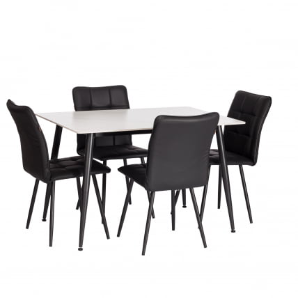 Стул обеденный Бари (2 шт. в упаковке) ЛТ, экокожа , черная, 41х55х89 см / Bari LT,_5