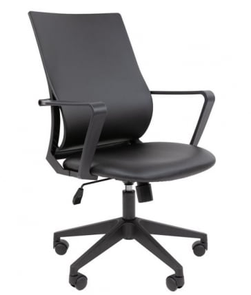 Кресло руководителя Чаирман 545 БП экокожа Черный / Chairman_0