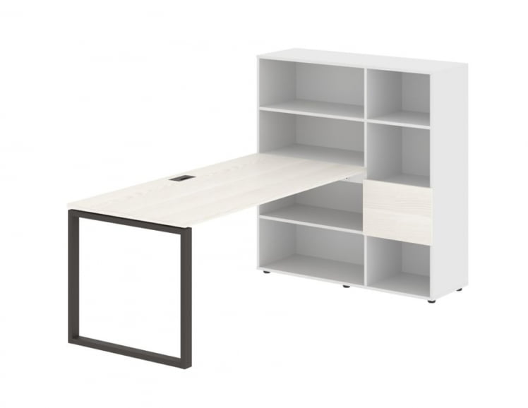 Рабочая станция ЕДИС ЕКРСТ 1217 Ясень Траун Мокко Белый / EDIS EQRST_0