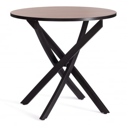 Стол МАНЗАНА ЛДСП/ХПЛ/металл, 80 х 80 х 75 см, Дуб Вотан/черный / MANZANA ЛДСП/HPL/металл,_0