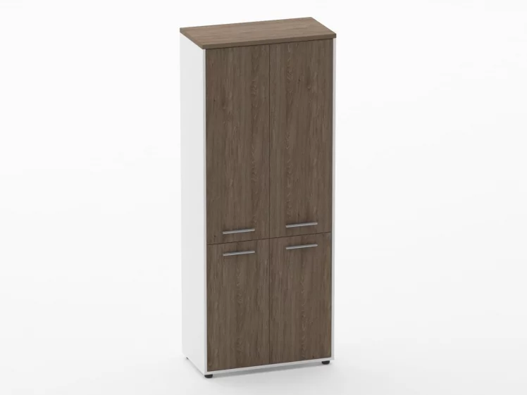 Шкаф 4 широкий закрытый, 4 двери Дека 10.19.151 Дуб Верцаска/Белый / Deka_0