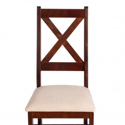 Стул CРОССМАН (комплект) НЕВ, Многослойный березовый шпон, 41х40кс100 см, каппучино/велюр бежевый / CROSSMAN NEW, 41х40x100 cappuchino/велюр_5