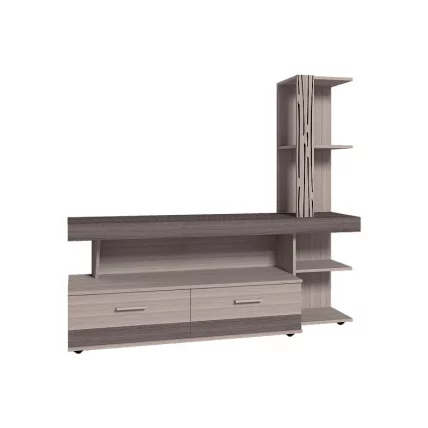 Шкаф МЦН Маиолика 1 Ясень Шимо светлый-Ясень Анкор темный / Maiolica_0