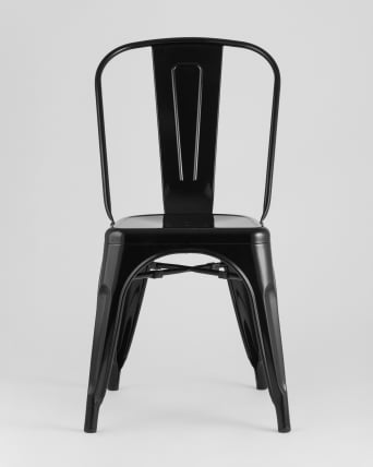 Стул ТОЛИКС с высокой спинкой Черный глянцевый / TOLIX_2