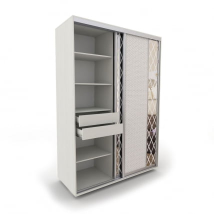 Блок ящиков для шкафа 1400кс600 и 2100кс600 Ящ-67 ВД Выбеленное дерево / 1400x600 2100x600_1