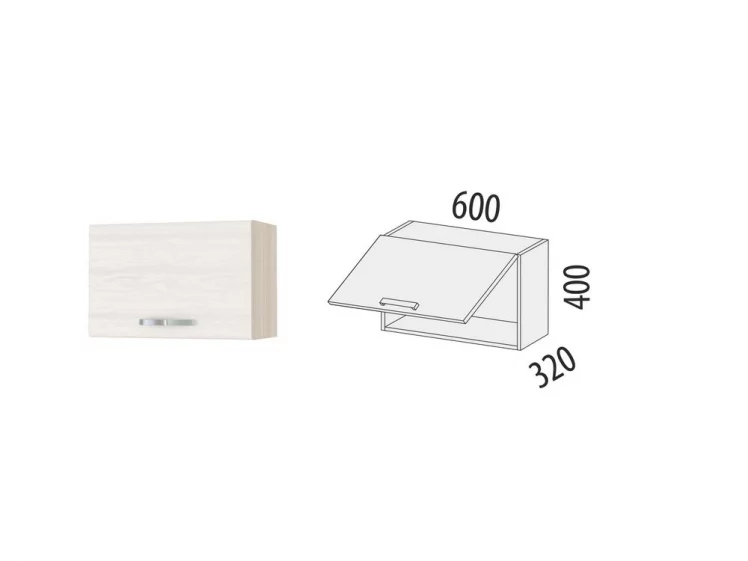 Шкаф над вытяжкой (с системой плавного закрывания) Графит 74.83.1 Сосна Астрид /Ваниль_2