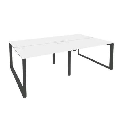 Рабочая станция на О-образном м/к ОНИКС О.МО-Д.РС-4.2.7 Белый Бриллиант/Антрацит / ONIX O.MO-D.RS-4.2.7_0