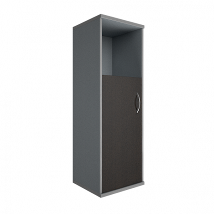 Шкаф средний узкий левый Рива А.СУ-2.1 Л Венге/Металлик / Riva_0