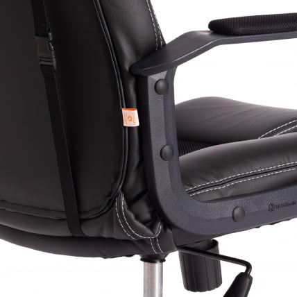 Кресло ДРИВЕР (22) кож/зам/ткань, черный/черный , 36-6/ТВ-11 / DRIVER 36-6/TW-11_11