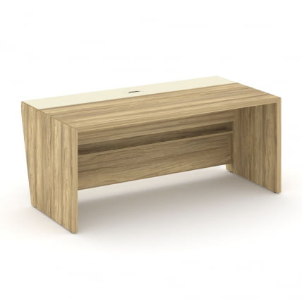 Стол руководителя прямой без тумбы Корнер CОР.СР-18 Гикори Песочный Ваниль / Corner COR.SR-18_1