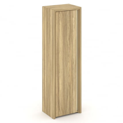 Шкаф высокий узкий левый (высокий фасад ЛДСП) Корнер CОР.СУ-1.9(Л) Гикори Песочный / Corner COR.SU-1.9(L)_0