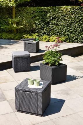 Пуф-сундук Кубе Графит / Cube_3