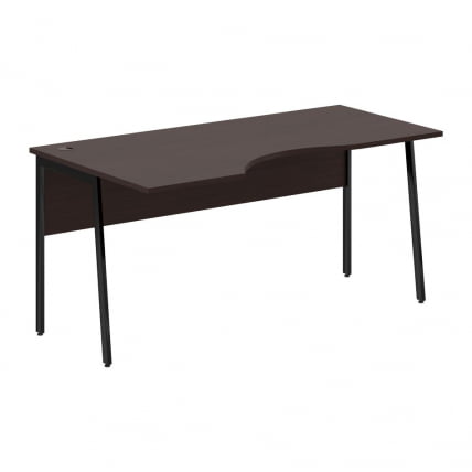 Стол эргономичный левый ИМАГО Плус СА-1П(Л) Венге Магия Черный / IMAGO Plus СА-1P(Л)_0